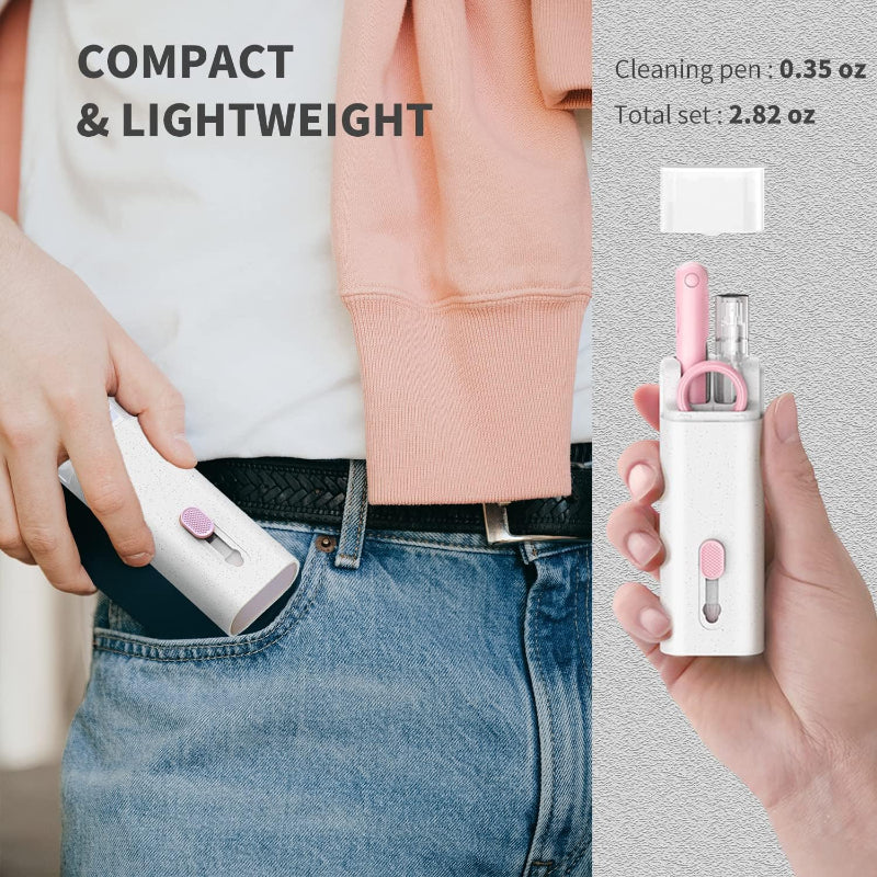 Mini Portable Multi-Functional 7 In 1 Cleaning Tool Kit For Keybaord, Mobile, Earbuds