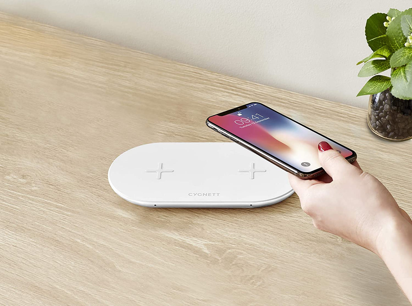 Cygnett TwoFold 20W Dual Wireless Charger With 1.5m Charging Cable