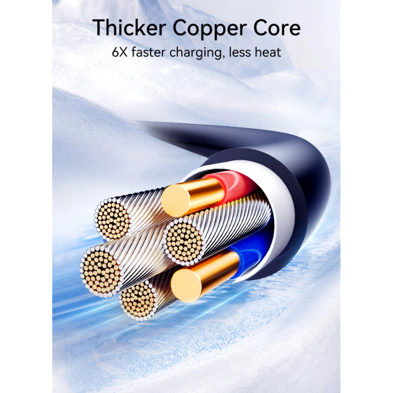 Joyroom S-A43 60W PD Coiled Type-C to Type-C Cable 1.5m Fast Charging Cable with Durable and Flexible Design