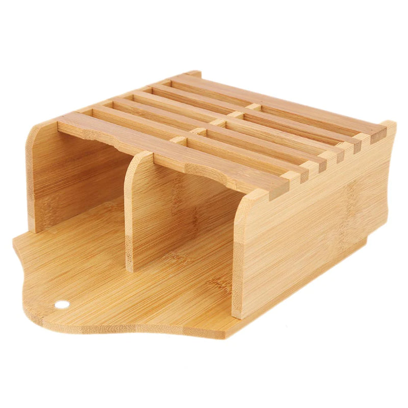 Kitchen Wooden Mini Spoon Holder And Bamboo Chopstick Basket