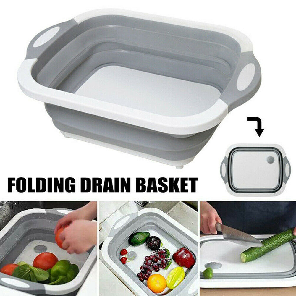 Fruits 4-In-1 Multiboard High Quality Drain Basket Foldable For Kitchen Fruits