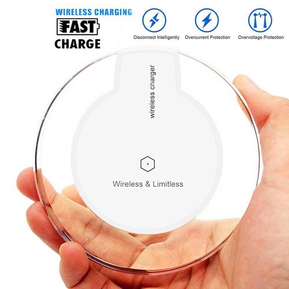 Universal Qi Charging Pad Mobile Phone Adapter Dock Station Wireless Charge