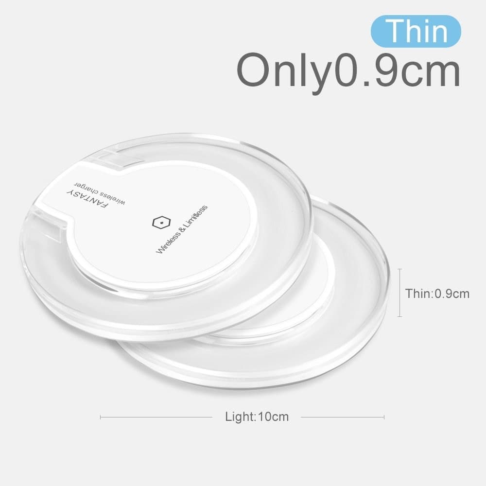 Universal Qi Charging Pad Mobile Phone Adapter Dock Station Wireless Charge