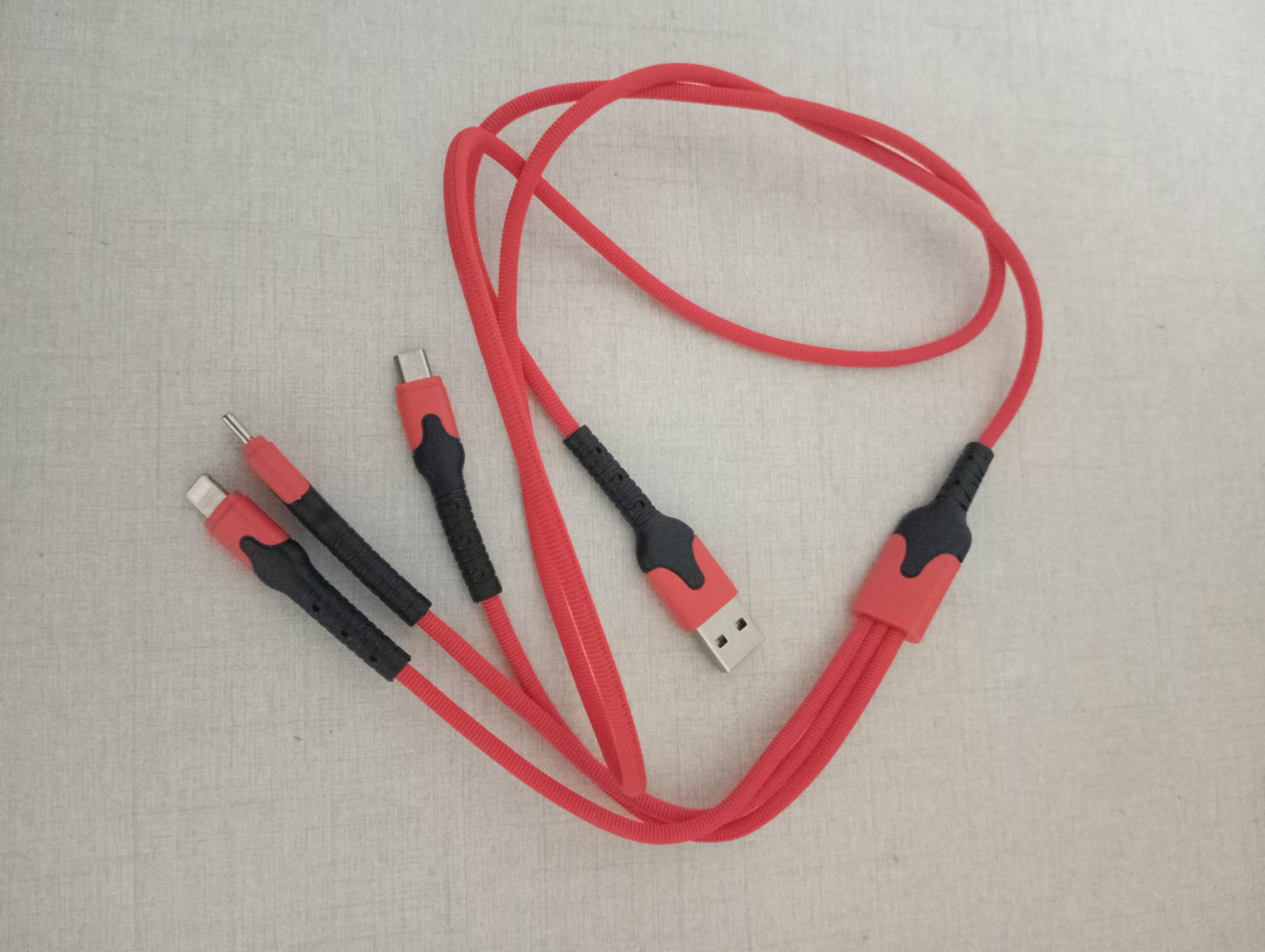3 in 1 cable (Pack of 2 cables)