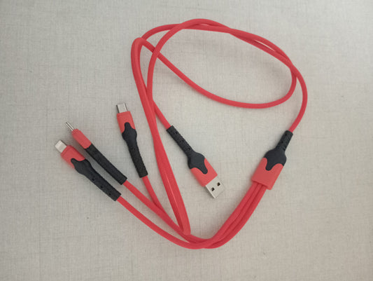 3 in 1 cable (Pack of 2 cables)